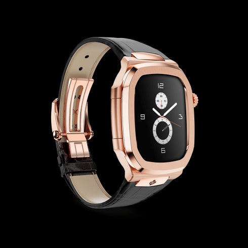 Apple Watch Case - ROL45 - Rose Gold / Black
